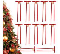 Red Bow Garland Decorazione di Natale con Jingle Bell