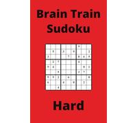 Red Brain Train Sudoku Book, 9x9 Puzzles, 100 Pages, 5x8, Hard