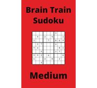 Red Brain Train Sudoku Book, 9x9 Puzzles, 100 Pages, 5x8, Medium