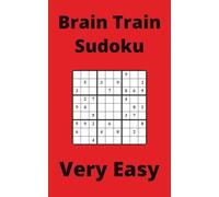 Red Brain Train Sudoku Book, 9x9 Puzzles, 100 Pages, 5x8, Very Easy