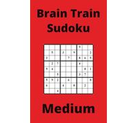 Red Brain Train Sudoku Book, 9x9 Puzzles, 150 Pages, 5x8, Medium