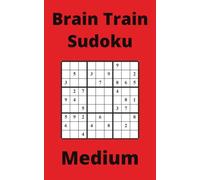 Red Brain Train Sudoku Book, 9x9 Puzzles, 200 Pages, 5x8, Medium