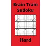 Red Brain Train Sudoku Book, 9x9 Puzzles, 250 Pages, 5x8, Hard