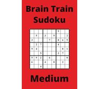 Red Brain Train Sudoku Book, 9x9 Puzzles, 50 Pages, 5x8, Medium