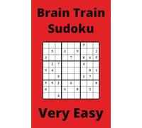 Red Brain Train Sudoku Book, 9x9 Puzzles, 50 Pages, 5x8, Very Easy