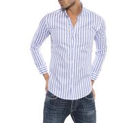 RED BRIDGE Camicia a Righe da Uomo in Cotone a Maniche Lunghe