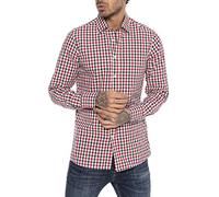 Red Bridge Camicia da uomo casual plaid Shirts Modern Fit a maniche lunghe a quadri