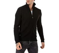 RED BRIDGE Cardigan Uomo Giacca Felpa Cerniera Nero XL