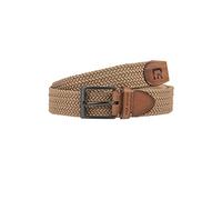 RED BRIDGE Cintura elastica per uomini e donne Intrecciata Stretch belt unisex Beige 110