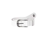 RED BRIDGE Cintura in Vera Pelle da Uomo Accessorio Cinta Elegante e Sportiva Bianco 100