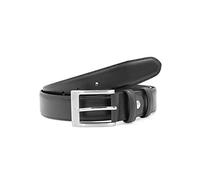 RED BRIDGE Cintura in Vera Pelle da Uomo Accessorio Cinta Elegante Sportiva Vintage Nero 110