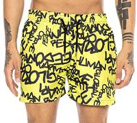 RED BRIDGE Costume da Bagno da Uomo a Rapida Asciugatura Design Graffiti Tag Giallo S