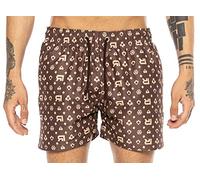 RED BRIDGE Costume da Bagno da Uomo a Rapida Asciugatura Design Luxury R-Logo Marrone XL