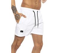 RED BRIDGE Costume da Bagno da Uomo Pantaloncini ad Asciugatura Rapida Bianco XL