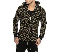 RED BRIDGE Felpa con Cappuccio da Uomo Tuta Maschile Giacca con Cerniera in Cotone Nero L