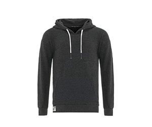 RED BRIDGE Felpa da Uomo con Cappuccio Maglia in Cotone Premium Basic Real Oversize Grigio Scuro XL