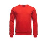 RED BRIDGE Felpa da Uomo Premium Basic Maglia in Cotone Rosso S