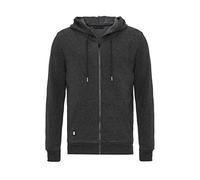 RED BRIDGE Felpa da Uomo unicolore Giacca da Tuta con Cappuccio e Tasche Frontali Premium Basic Grigio Scuro 3XL