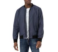 Red Bridge - Giacca bomber da uomo con colletto alto, Blu scuro, M