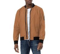 Red Bridge - Giacca bomber da uomo con colletto alto, marrone chiaro, XL