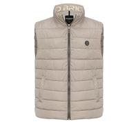 Red Bridge - Gilet da uomo con colletto alto, Big Bubble Zipper, beige., 3XL