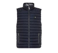 Red Bridge - Gilet da uomo con colletto alto, con stampa a collar, blu navy, L