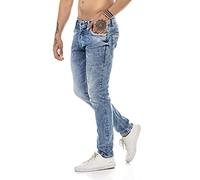 RED BRIDGE Jeans da Uomo Pantaloni Denim Stile Straight Cut