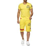 Red Bridge M1295-M4854 - Set di pantaloncini corti da uomo, con logo NASA, giallo., M