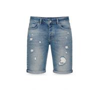 Red Bridge M4848 - Pantaloncini corti da uomo, in denim, elasticizzati, Capri Wrecking