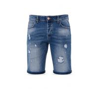 Red Bridge M4848 - Pantaloncini corti da uomo, in denim, elasticizzati, Capri Wrecking, blu scuro, 38 W