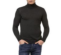 RED BRIDGE Maglia a Collo Alto da Uomo Dolcevita Maglione Grigio Scuro M