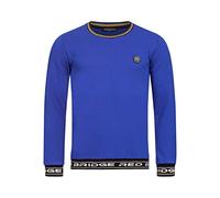RED BRIDGE Maglia in Cotone a Manica Lunga Felpa da Uomo Colored Stripes RB Blu M