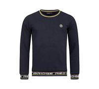 RED BRIDGE Maglia in Cotone a Manica Lunga Felpa da Uomo Colored Stripes RB Blu Scuro XL