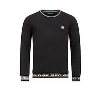 RED BRIDGE Maglia in Cotone a Manica Lunga Felpa da Uomo Colored Stripes RB Nero XL