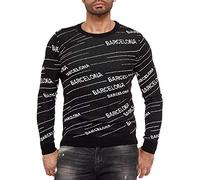 RED BRIDGE Maglione da Uomo Lavorato a Maglia fine Design Barcelona