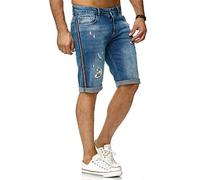 RED BRIDGE Pantaloncini a Jeans da Uomo Pantalone Corto Short-s Denim Cotone Used Look Blu 29