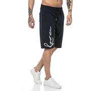 RED BRIDGE Pantaloncini da Uomo Joggers Pantalone Corto da Tuta Blu XL