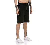 RED BRIDGE Pantaloncini da Uomo Joggers Pantalone Corto da Tuta Nero M