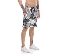 RED BRIDGE Pantaloncini da Uomo Joggers Pantalone Corto da Tuta Viola XXL