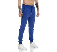 RED BRIDGE Pantalone da Tuta Uomo Joggers Sweat-Pants Basic Cotone Blu L