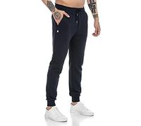 RED BRIDGE Pantalone da Tuta Uomo Joggers Sweat-Pants Basic Cotone Blu Scuro L