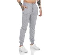 RED BRIDGE Pantalone da Tuta Uomo Joggers Sweat-Pants Basic Cotone Grigio S
