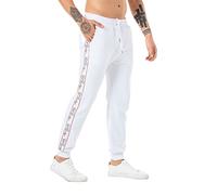 RED BRIDGE Pantaloni da Tuta Sweatpants con Riga Laterale Bianco M