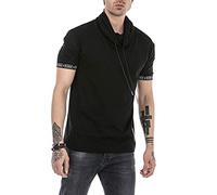 RED BRIDGE T-Shirt da Uomo Maglietta Manica Corta Cotone Scollo Rotondo Nero M