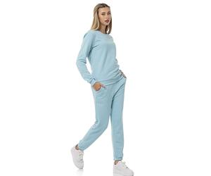 Red Bridge - Tuta da donna per il tempo libero, pantaloni da jogging, Azzurro, L