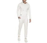 RED BRIDGE Tuta da uomo Pantalone e Felpa con cappuccio Set da jogging Basic Avorio L