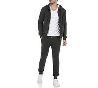 RED BRIDGE Tuta da uomo Pantalone e Felpa con cappuccio Set da jogging Basic Grigio scuro M