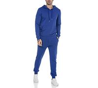 RED BRIDGE Tuta da uomo Pantalone e Felpa con cappuccio Set da jogging Basic Verde Blu M