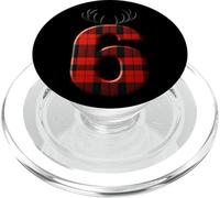 Red Buffalo Plaid Numero 6 Corna PopSockets PopGrip per MagSafe