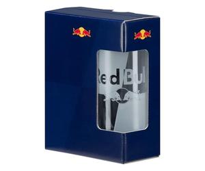 Red Bull Confezione da 2 bicchieri in barattolo di vetro, set regalo Merch